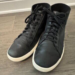 Cole Haan C26962 Mens Grand Crosscourt High Top Sneakers Black Leather Size 9.5